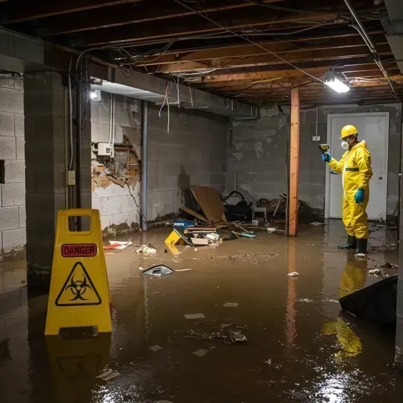 Flooded Basement Electrical Hazard in Marble Hill, MO Property